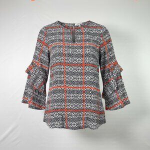 Chaus New York Women's Print Blouse - L